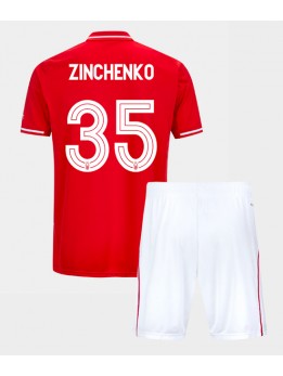 Nottingham Forest Oleksandr Zinchenko #35 Replika Hemmakläder Barn 2025-26 Kortärmad (+ byxor)